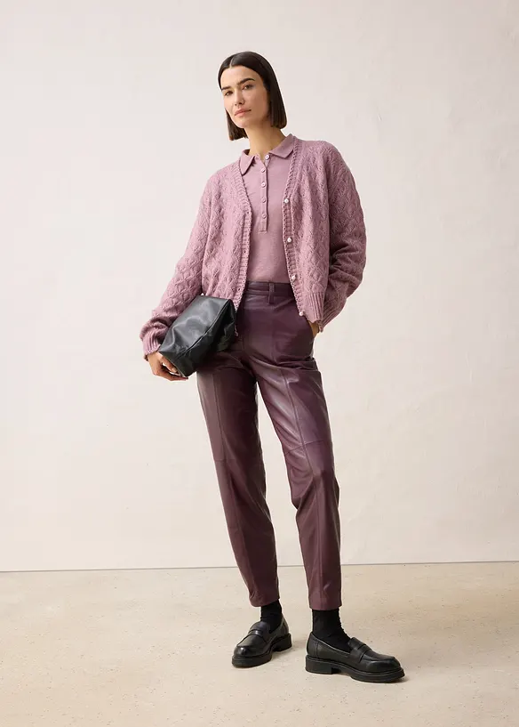 Gilet en maille ajourée, bonprix