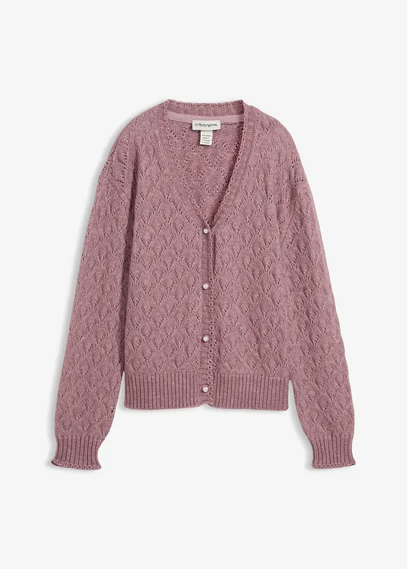 Gilet en maille ajourée, bonprix