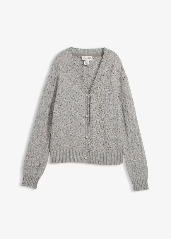 Gilet en maille ajourée, bonprix