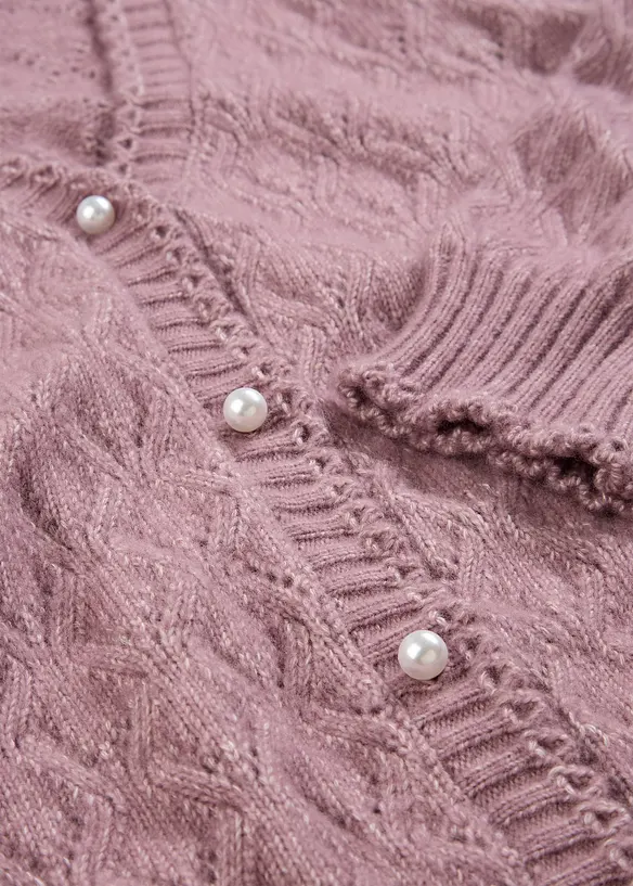 Gilet en maille ajourée, bonprix