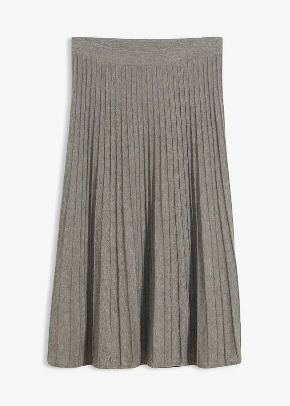 Jupe en maille avec laine mérinos, bonprix