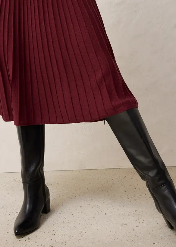 Jupe en maille avec laine mérinos, bonprix