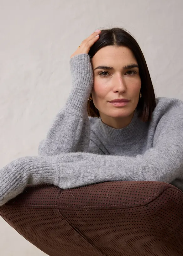 Pull avec laine d&rsquo;alpaga, bonprix