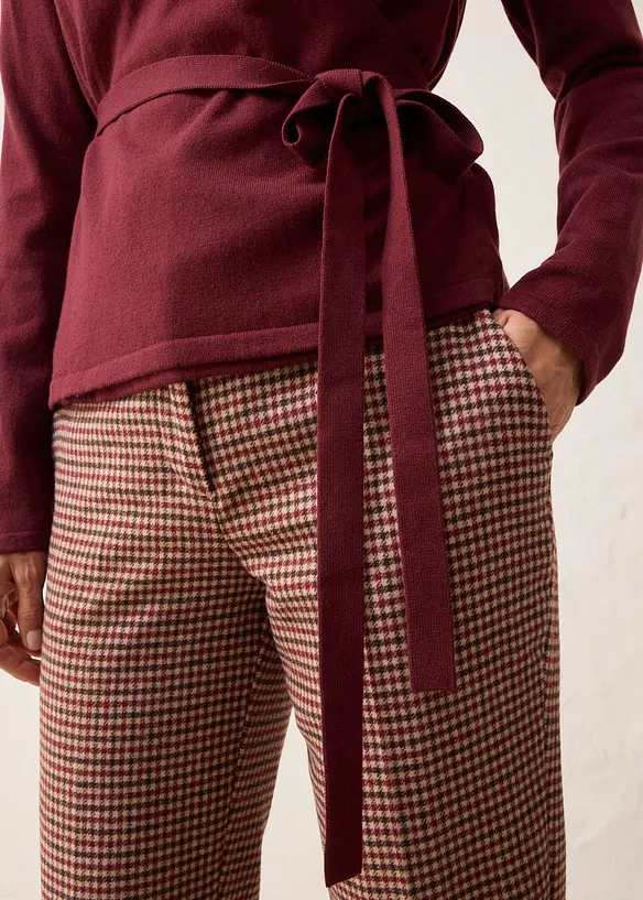 Gilet en maille cache-cœur, bonprix