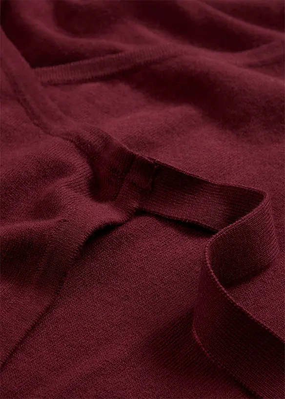 Gilet en maille cache-cœur, bonprix