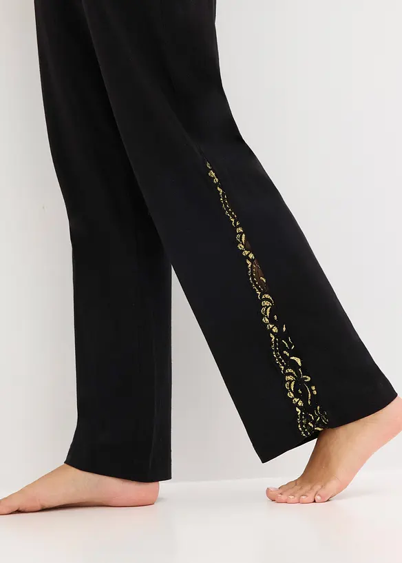 Pyjama à dentelle brillante, bonprix