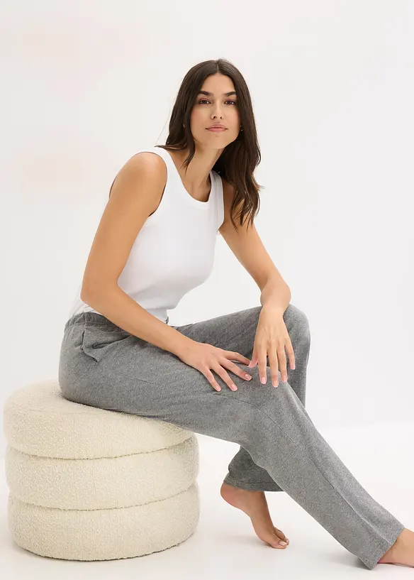 Lot de 2 pantalons de pyjama à poches latérales, bonprix