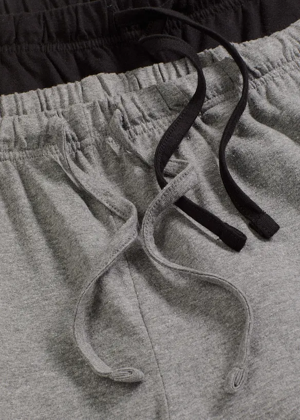 Lot de 2 pantalons de pyjama à poches latérales, bonprix