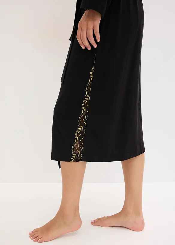 Robe de chambre kimono à dentelle brillante, bonprix