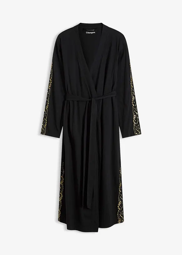 Robe de chambre kimono à dentelle brillante, bonprix