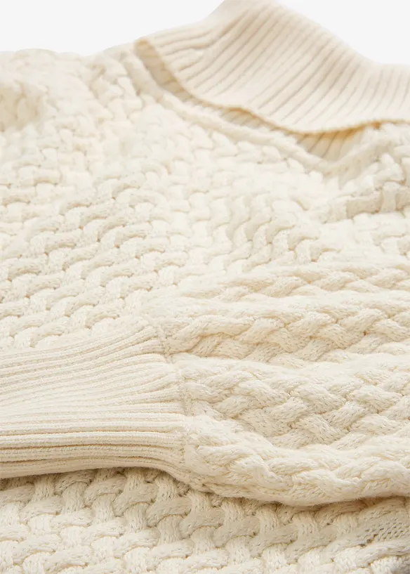 Pull col roulé avec laine mérinos, bonprix