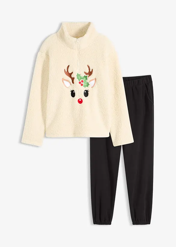 Ensemble d’intérieur doux avec pantalon en polaire, bonprix