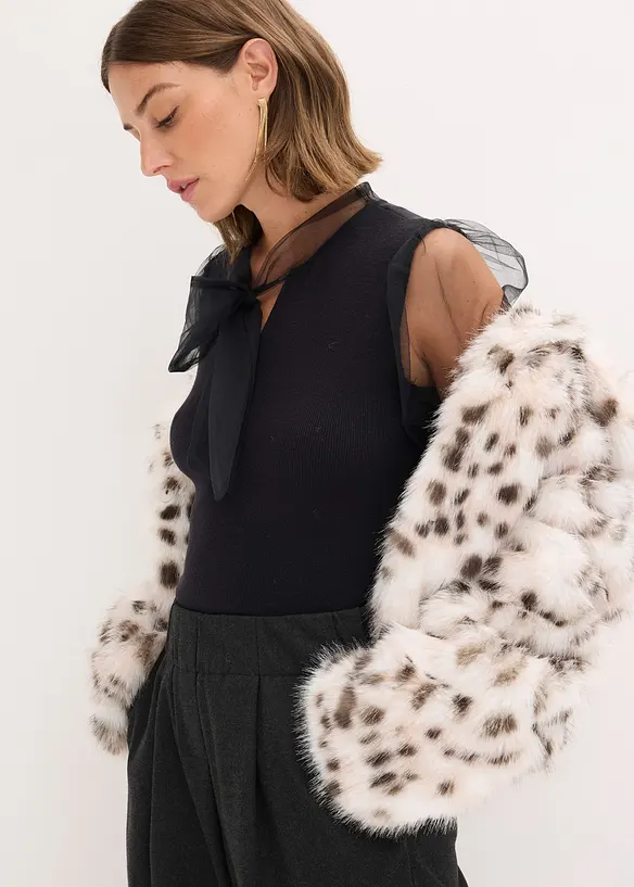 Veste en peluche, bonprix