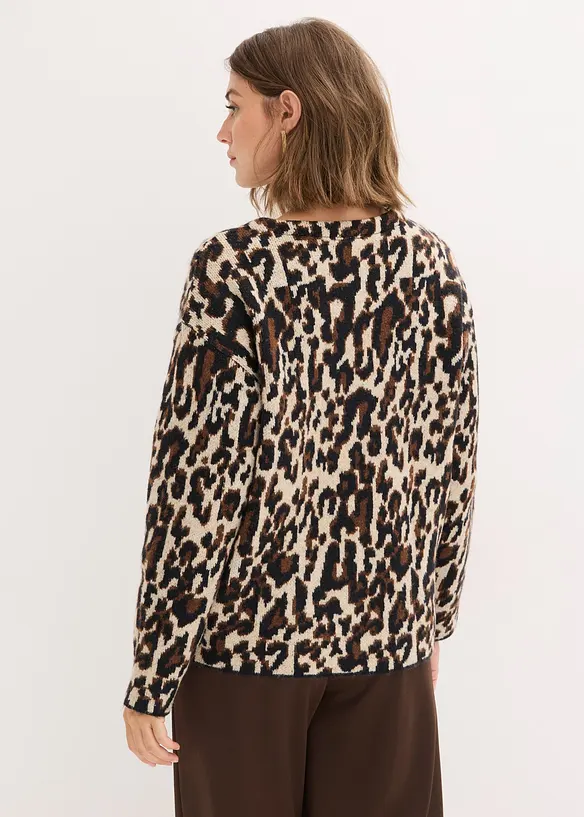 Gilet en maille Jacquard, bonprix