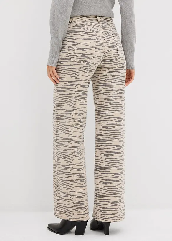 Pantalon en twill de coton extensible, bonprix