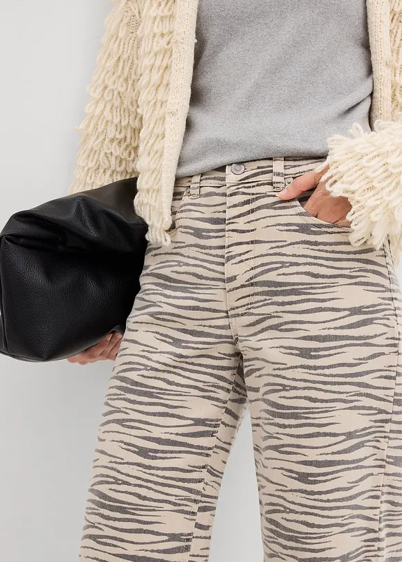 Pantalon en twill de coton extensible, bonprix