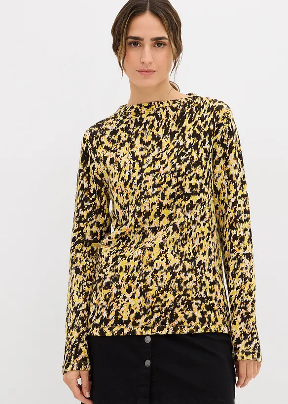 T-shirt en maille pr&egrave;s du corps, bonprix