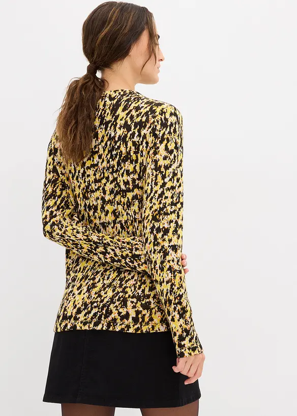 T-shirt en maille pr&egrave;s du corps, bonprix