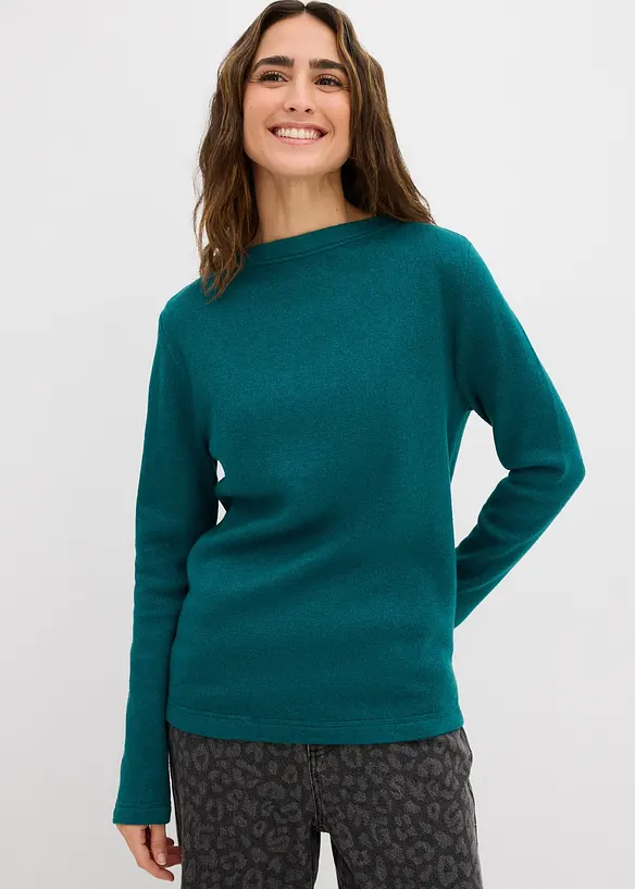 T-shirt en maille près du corps, bonprix