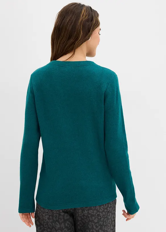 T-shirt en maille près du corps, bonprix