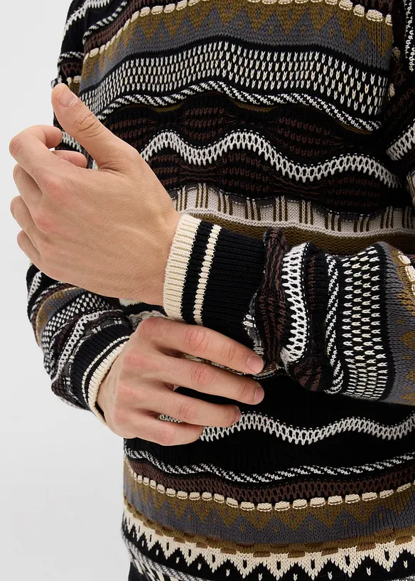 Pull en grosse maille 100% coton, bonprix