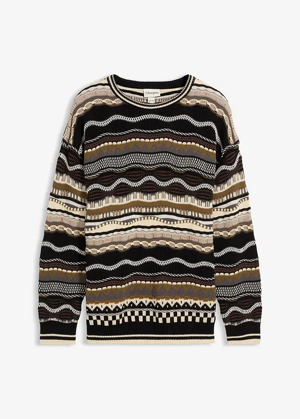 Pull en grosse maille 100% coton, bonprix