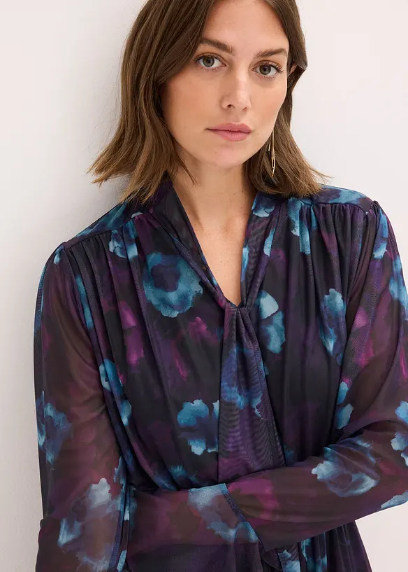 Robe en mesh doux, bonprix