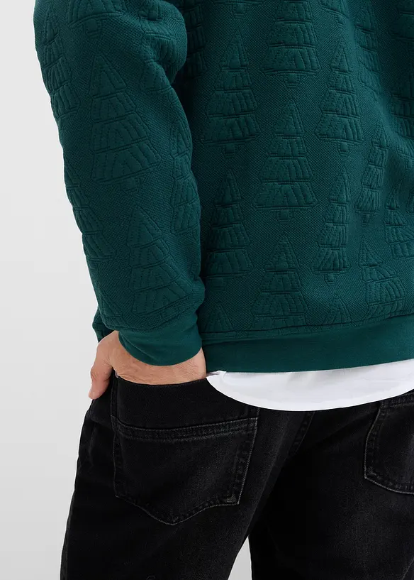 Sweat de Noël à motif de sapin, bonprix