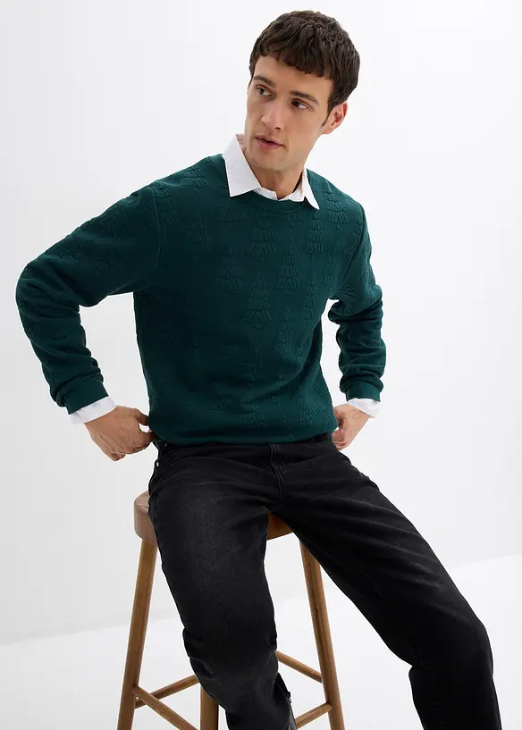 Sweat de Noël à motif de sapin, bonprix