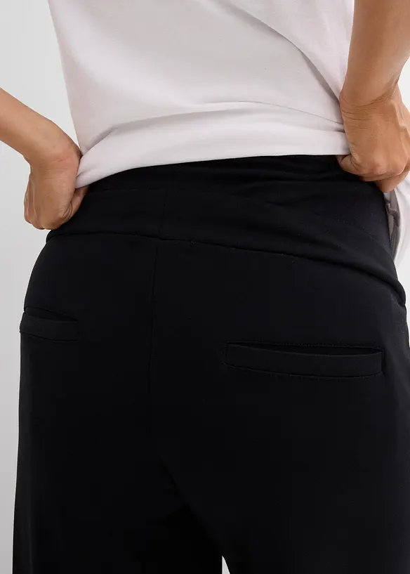 Pantalon de grossesse en jersey milano, jambe large, bonprix