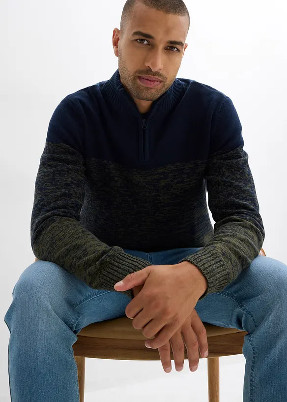 Pull camionneur doux en grosse maille, bonprix