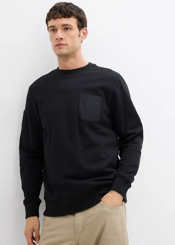 Sweat-shirt à poche poitrine, bonprix