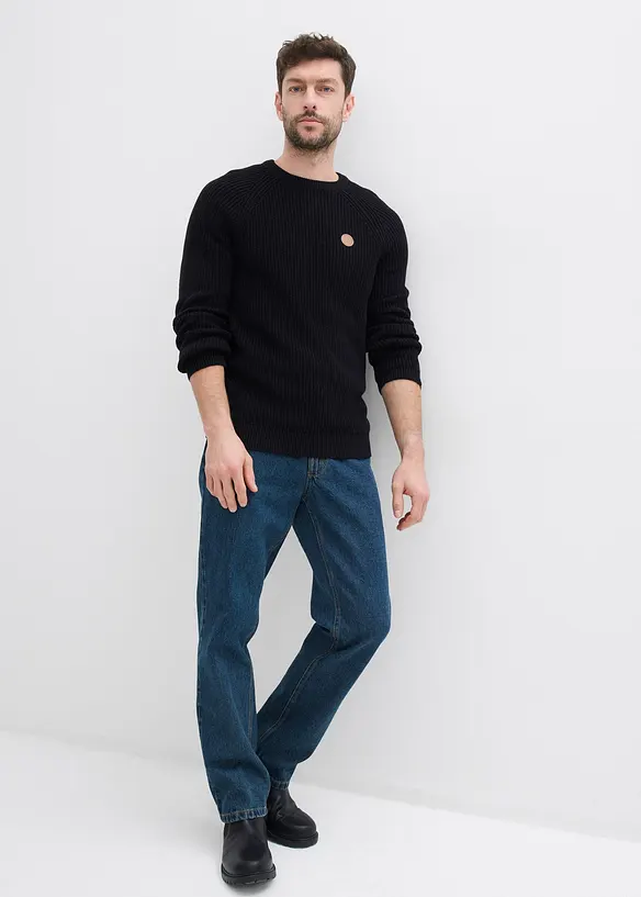 Pull doux &agrave; col rond, bonprix