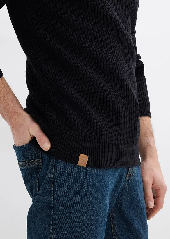 Pull doux &agrave; col rond, bonprix