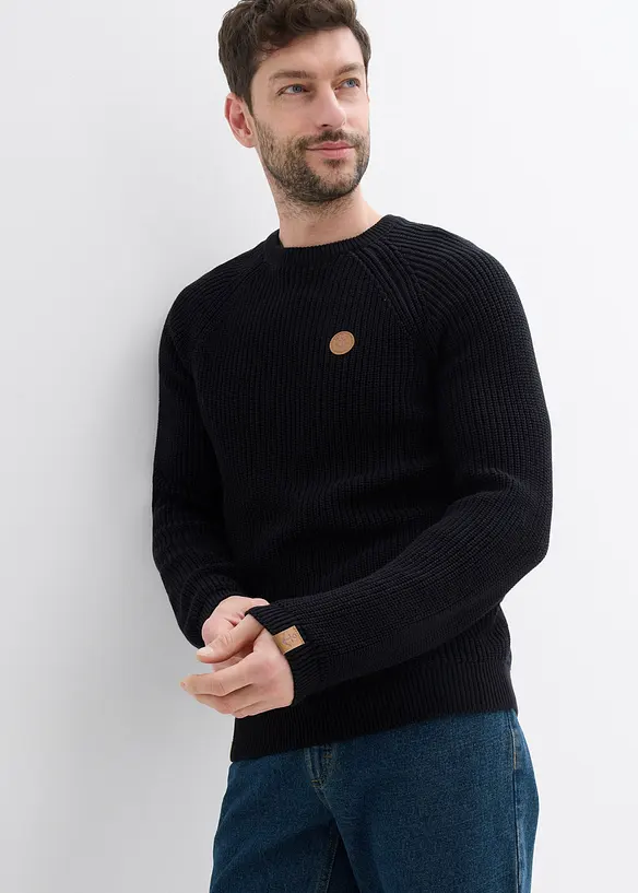 Pull doux &agrave; col rond, bonprix
