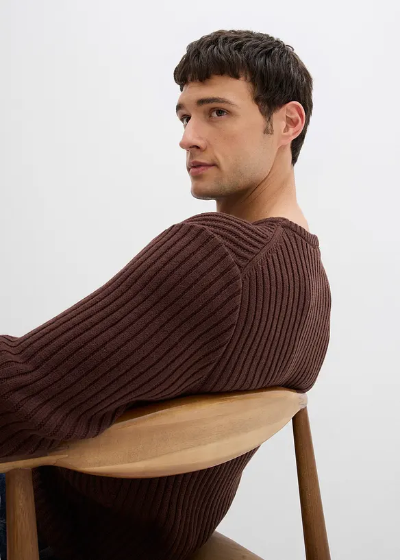 Pull côtelée, bonprix