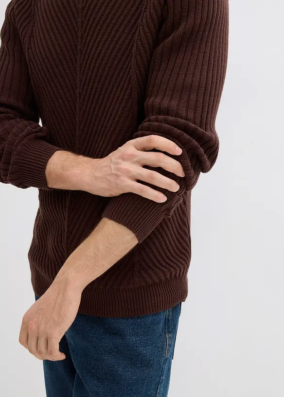 Pull côtelée, bonprix