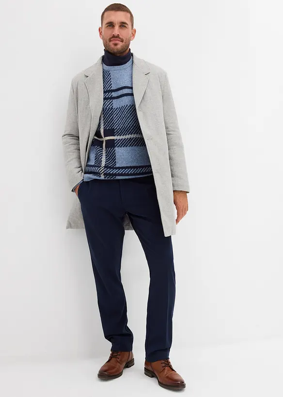 Pull  &agrave; carreaux, bonprix