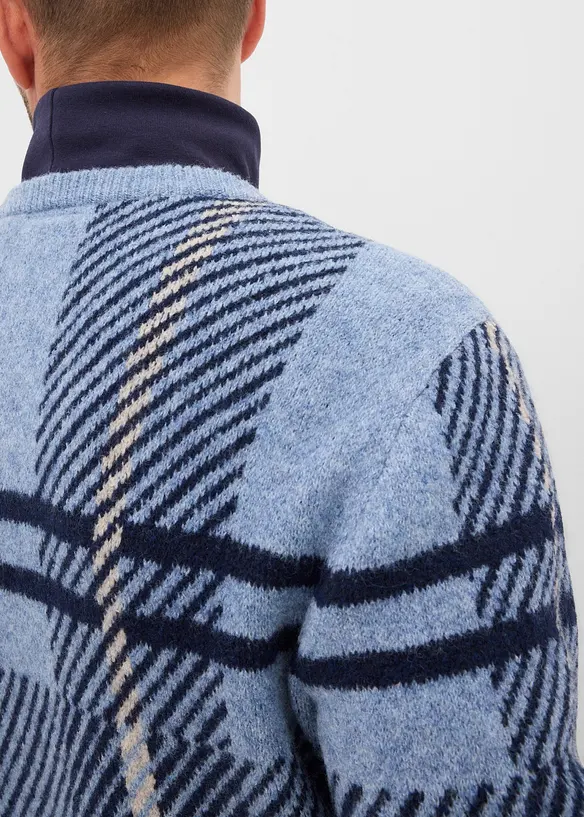 Pull  &agrave; carreaux, bonprix