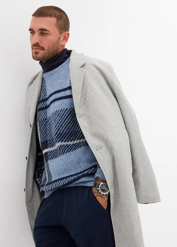 Pull  &agrave; carreaux, bonprix