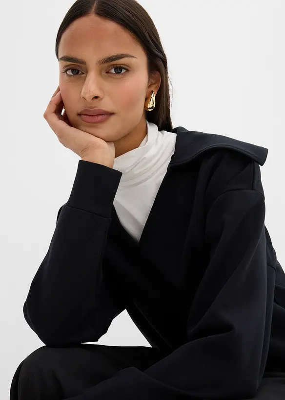 Sweat-shirt à col large, bonprix