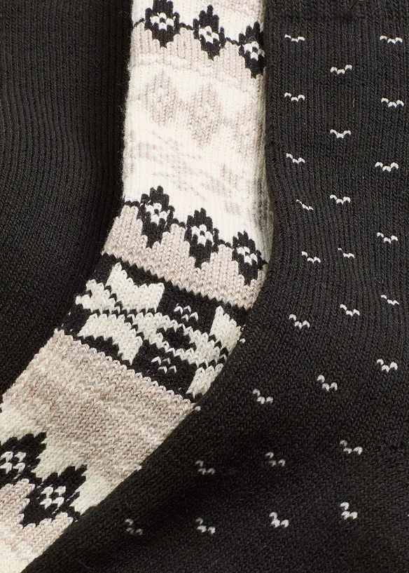 Lot de 4 paires de chaussettes thermiques avec intérieur en éponge douce, bonprix