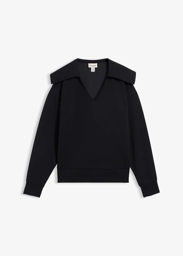 Sweat-shirt à col large, bonprix