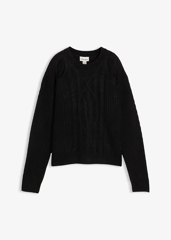 Pull en grosse maille à motif torsadé, bonprix