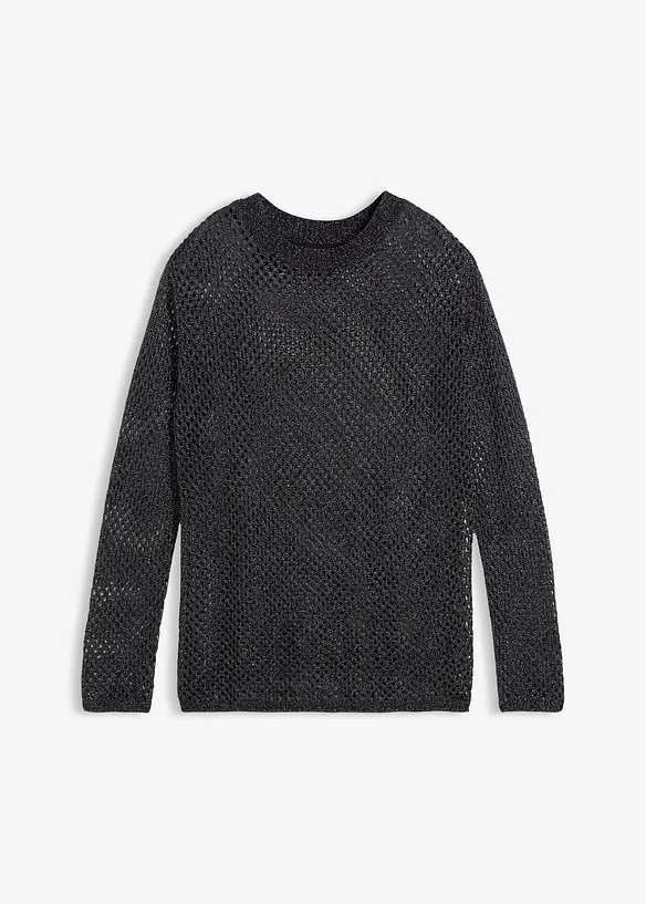 Pull ajouré avec fil lurex, bonprix