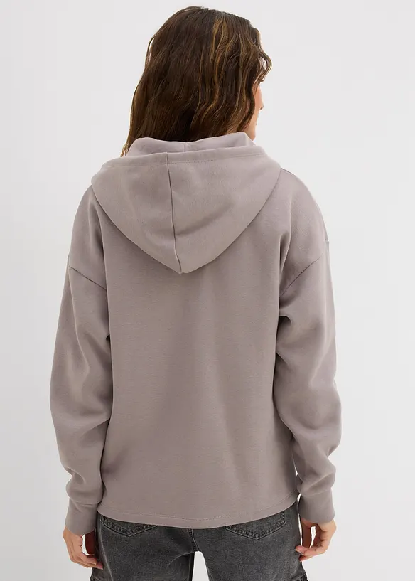 Sweat zipp&eacute; oversize, bonprix
