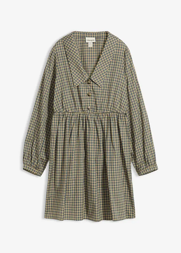 Robe chemise à carreaux, bonprix