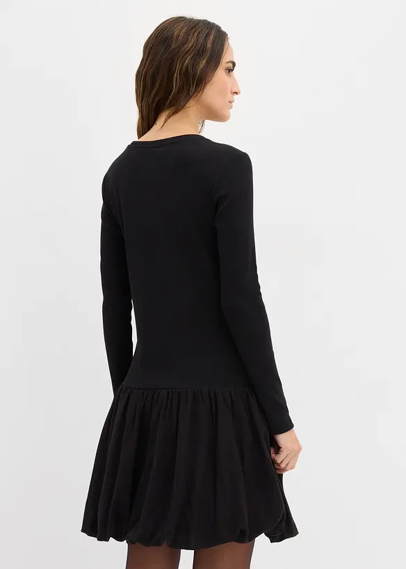 Robe en jersey avec jupe boule, bonprix