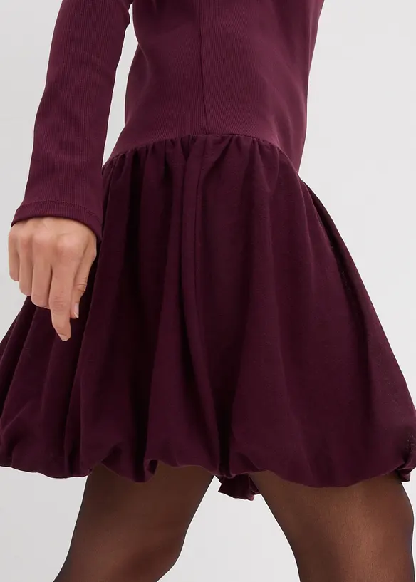 Robe en jersey avec jupe boule, bonprix