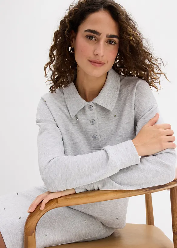 Sweat-shirt à rivets, bonprix